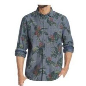 Tommy Bahama Chambray Ole Mens Shirt XXXL 3X